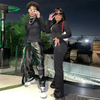Winter Women Full Sleeve Zipper Jacket Tracksuits Two Piece Pant Set Women Fall Clothes