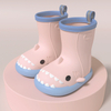 Rubber Kids Rain Boots New Cute Cartoon Waterproof Toddler Gumboots Printing Children Custom Brand EVA Unisex Midi Round Toe