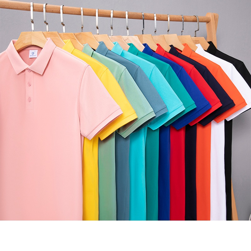 Men's Summer Quick Dry Golf Polo Shirts Short Sleeve Embroidery Print Casual Breathable Sports Athletic Polo T Shirts