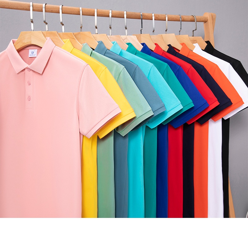 Men's Summer Quick Dry Golf Polo Shirts Short Sleeve Embroidery Print Casual Breathable Sports Athletic Polo T Shirts