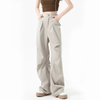 Hip Hop Ruched Wide Leg Pants Plus Size Pants Women's Pants & Trousers