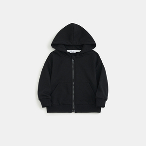 Sweatshirts Custom Logo Kids Hoodie For Baby Boys Pullover Pocket Solid Color Blank Cotton