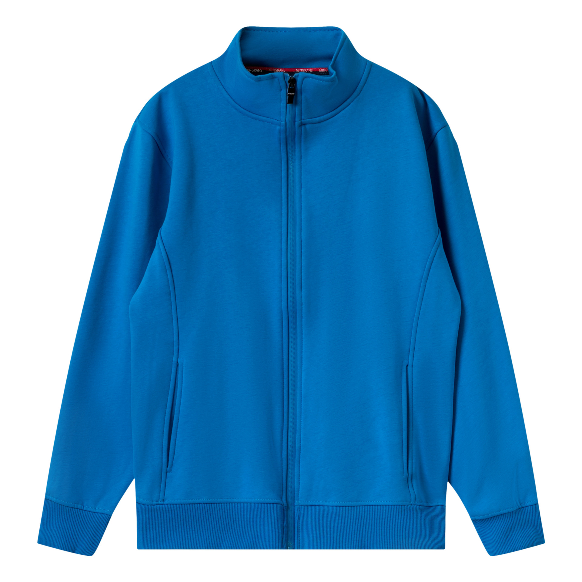 Stand Collar Sweater Hoodies No Hood Custom Design Zip Up Hoodies Jacket Coat for Men