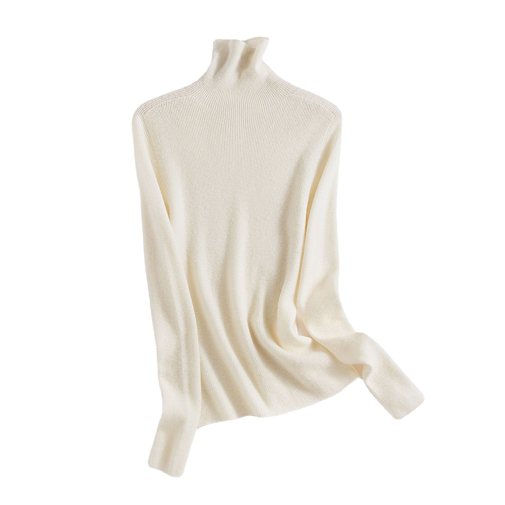 100 % Wool Long Sleeve Sweater Women Winter