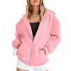 Women's Oversized Zip Up Hoodies Sweatshirts Clothes Teen Girl Fall Casual Drawstring Jackets with Pockets