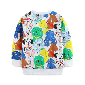 New Boys' Hoodie Long Sleeved Children's Clothing Base Shirt Cartoon Printed Children's Sportswear