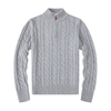 Custom Turtleneck Men Designer Half Zip Up Fleece Pullover Knitted Sweater For Men
