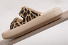 Summer Thick Bottom EVA Leopard Adjustable Two-button Trample Soft Cool Sports Slippers Outdoor Fashion House Slippers for Women