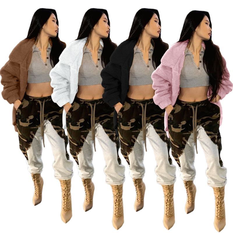  Winter Trendy Women Coat Fake Sheep Fur Winter Jackets Lamb Wool Faux Fur Coats