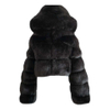 Winter Pink Women's Leather Plus Size Women's Top Jacket Short Women Faux Fur Coat