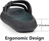Pillow Slippers Double Buckle Adjustable Slides EVA Flat Sandals