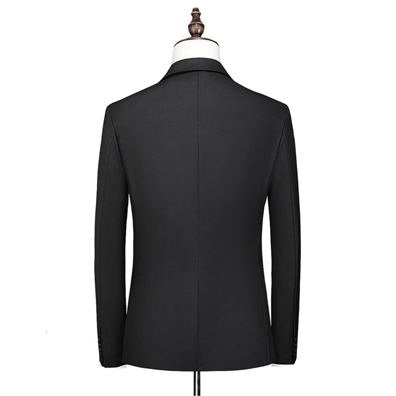 Wholesale Top High Quality Men's Slim Fit Leisure Professional Office 2-piece Set Suit