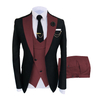 Men Suits Blazer 3 Pieces Elegant 2 Sets Luxury Wedding Business Vest Pants Coats Formal Jackets