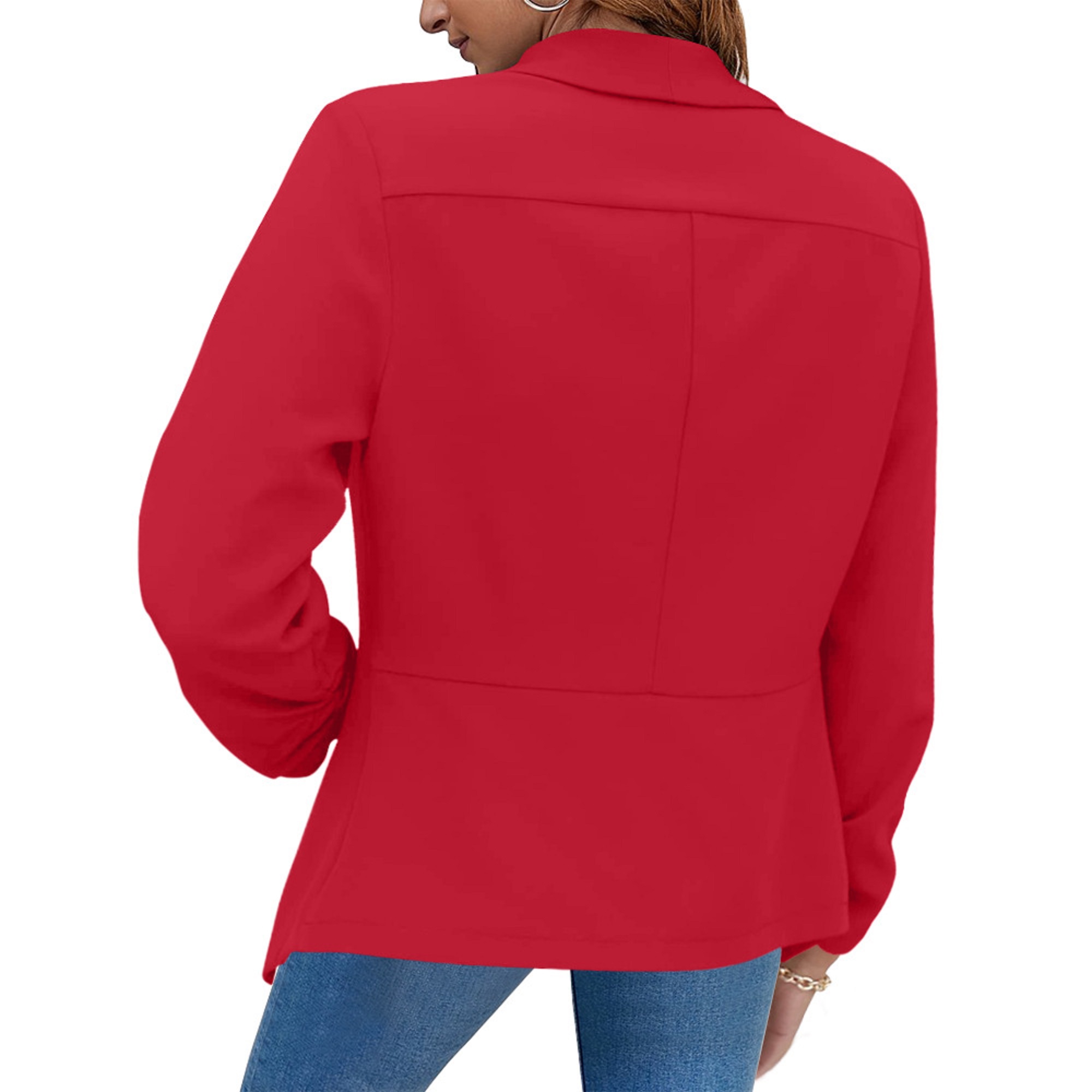 Wholesale Casual Ladies Slim-fit Office Blazers Lapel Cardigan Elegant Coat Suit Jacket Chic Outerwear