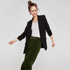 Women's Candy Color Cuff Fold Buckle Free Suit SML