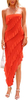 Womens Strapless Tube Asymmetrical Ruffle Maxi Bodycon Dress