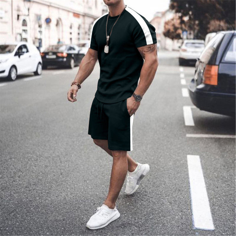 Custom Men Shorts Sets Customized Logo Mens Matching Two Piece Summer 2 Piece Short Set for Men