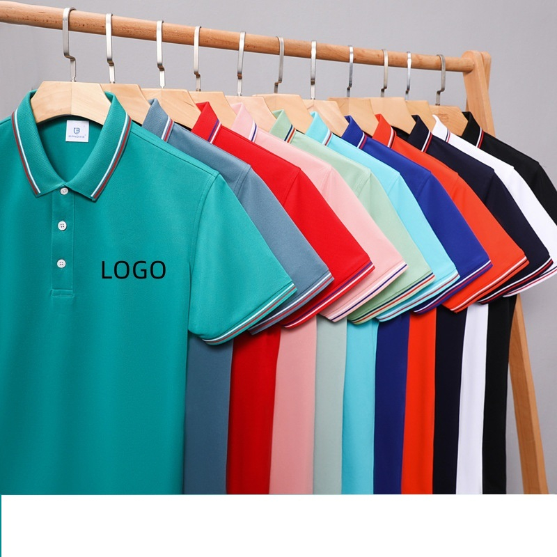 Cotton Short Sleeve Custom Logo Men's Polo Shirts Casual Brand Golf Clothing Embroidery Blank Polo Shirts
