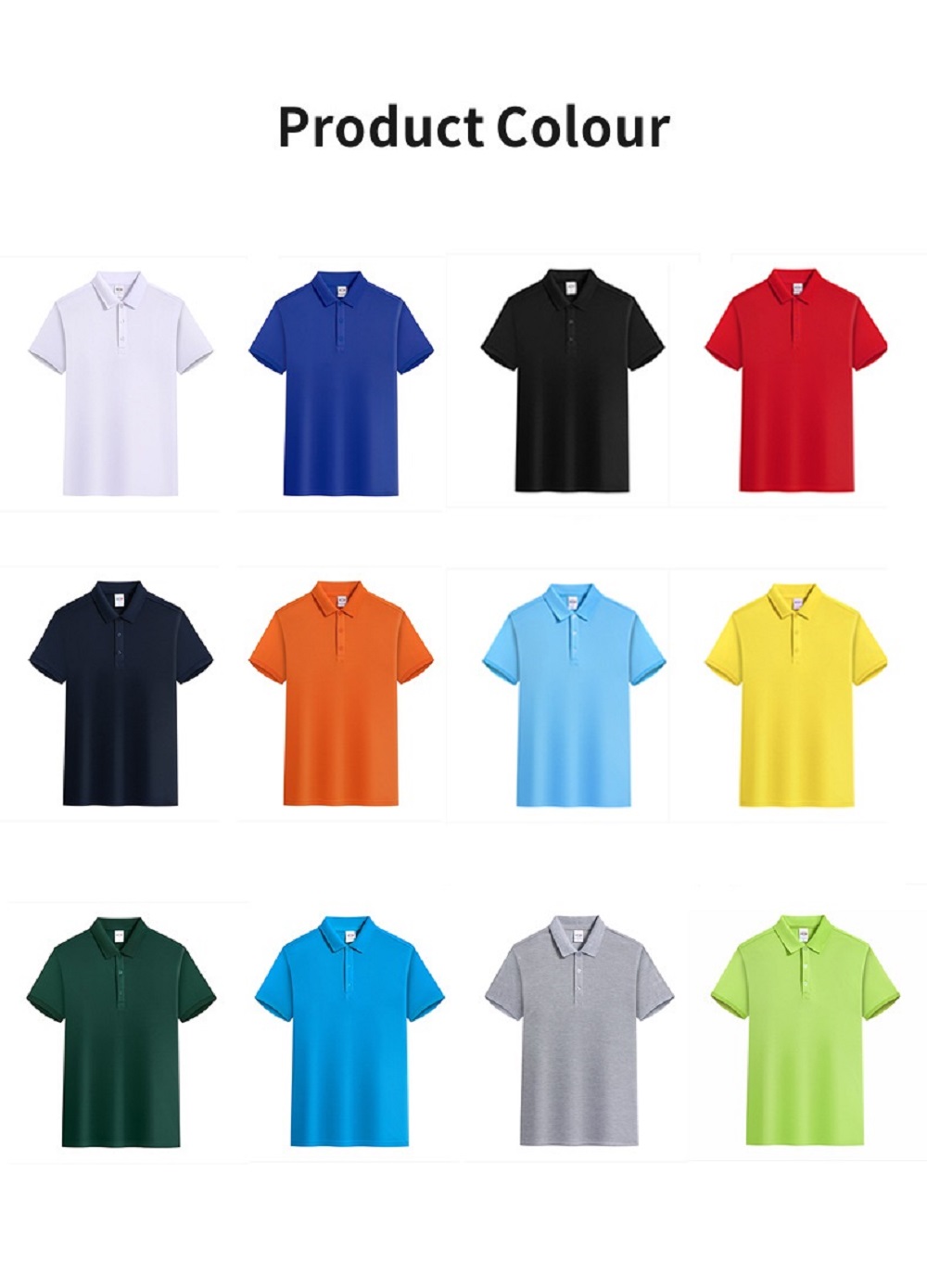 Breathable Dry Fit Sports Uniforms Custom Unisex Cotton Golf Pole Shirts With High Quality
