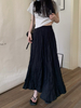 Wholesale Stylish Women Polyester High Waist Formal Long Maxi Pleated Skirt
