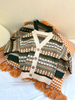 Ribbed Party Dress Casual Girls Baby Sweaters Cardigan Sweater