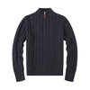 Custom Turtleneck Men Designer Half Zip Up Fleece Pullover Knitted Sweater For Men