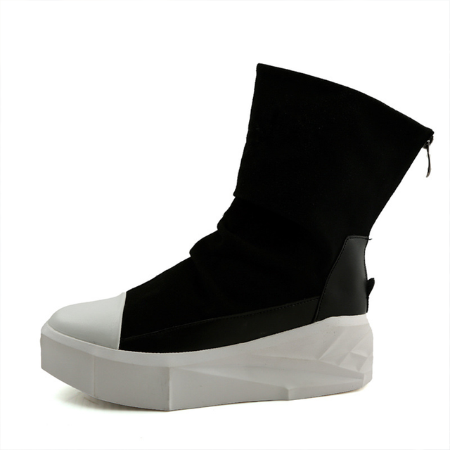 Men's Shoes High-top Board Shoes Casual British Fashion Personalized Short Boots