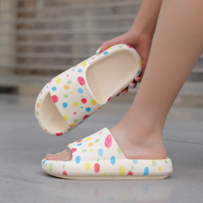 EVA Slippers Home Thick Sole Printed Slippers Mute Cloud EVA Indoor Outdoor Slippers