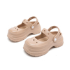 High Heels Lightweight Young Women Casual Platform Garden Shoes EVA Sandals Two Wear Barefoot Shoes