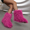 Wholesale Fashion Winter Cute Fluffy Snow Boots Faux Fur Snow Boots Women
