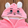 Winter Cartoon Cute Baby-boys Flannel Bathrobe With Hoodies