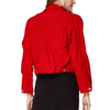 Red Jacket Denim Jackets for Ladies with Custom Logo