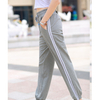 Casual Trousers Athletic Training Jogger Pants with Two Stripe Sweatpants Women