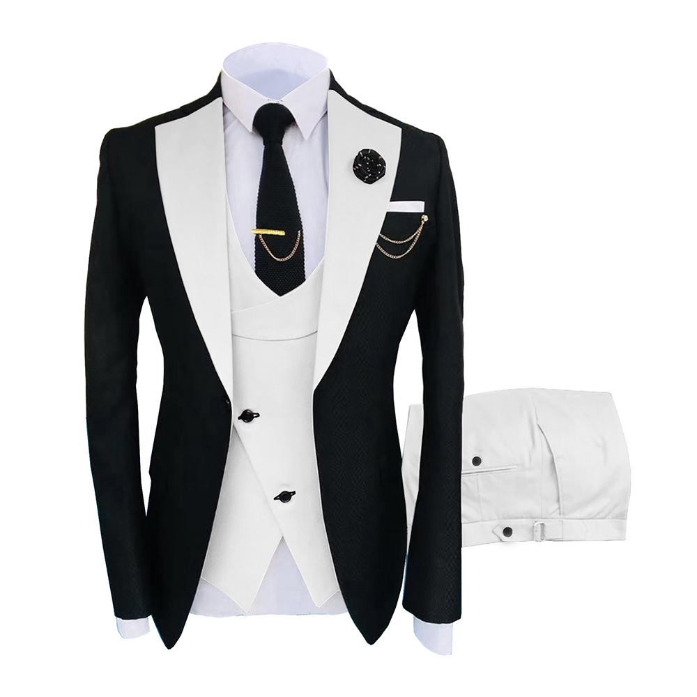 Factory Wholesale Classic 3 Piece Men'S Wedding Suit Fashion