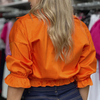 Fashion Bubble Sleeve Shirt Women Top Blouse Casual Design Long Sleeve White Shirt Women'S Blouses