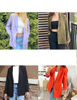 Fall Casual Blazers Long Sleeve Lapel Open Front Button Work Blazer Jackets with Pockets