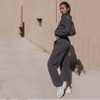 High Waist Cargo Pant Hoodie Set Women Loose Tracksuit