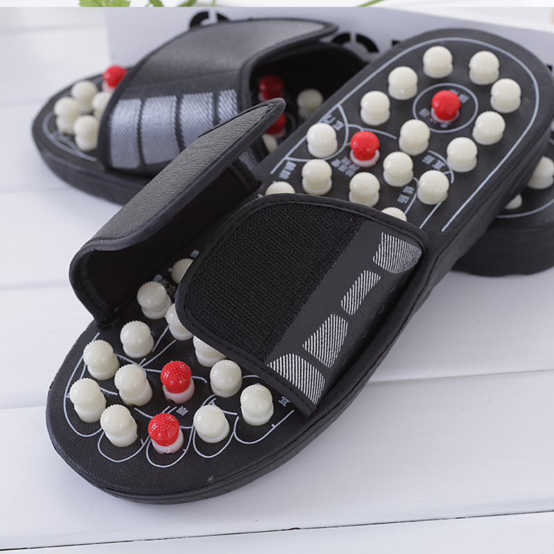 Adjustable Acupressure Open Toe Foot Flat Massage Men Women Slipper Sandals