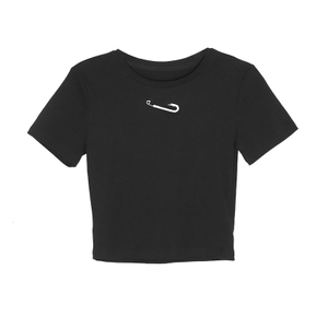 Fashion Baby Tee Women Solid Ringer Top Cropped T Shirt Top Raglan Sleeve Slim Fit Contrast Color Crop Top Activewear T Shirts