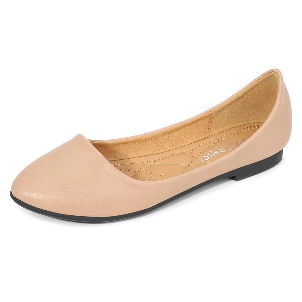 Ladies Office Pu Leather Uniform Shoes with Low Heel Safety Work Shoes Flat Office Shoes for Women Ladyn