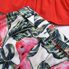  Baby Giirl Child Red Sleeveless Shirt Floral Shorts 2 Pcs Causal Suit Cloth Set