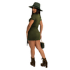 Cotton A-line O-neck Elegant Casual Dresses Ladies Casual Women Summer