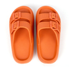 Double Buckle Thick Sole Bath Slipper Soft Platform Flip Flops Women's Slippers