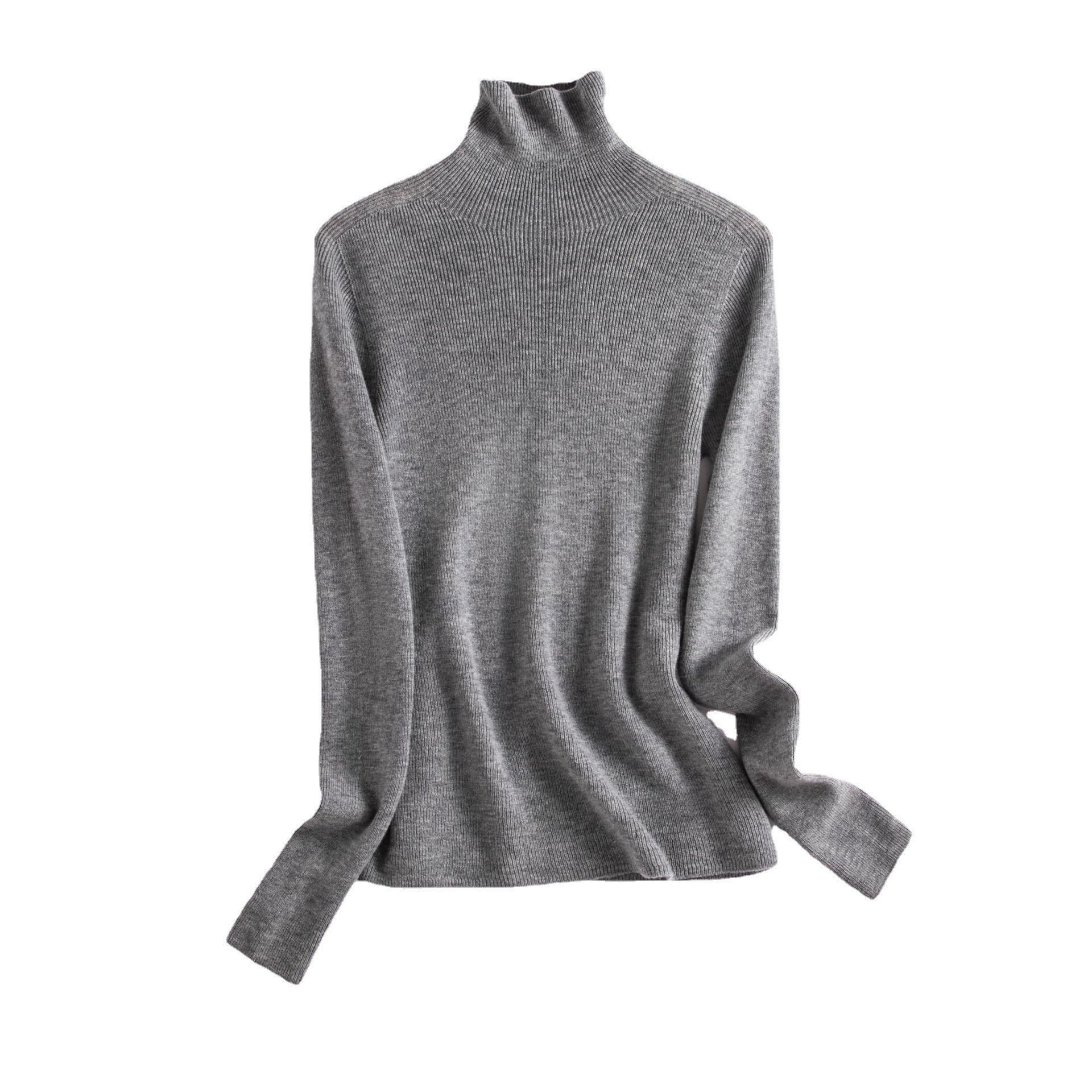 100 % Wool Long Sleeve Sweater Women Winter