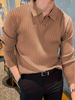 Men's Knitted Sweaters Cotton Knitted Sweaters Men's Knitted Polo Shirts V-neck Pullover Sweaters