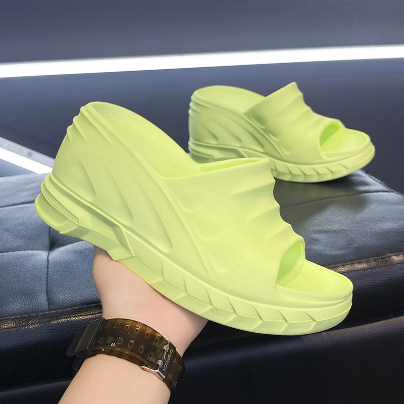 Women EVA Slides Shoes Multicolor Clogs with High Heel Women Platform Sandals