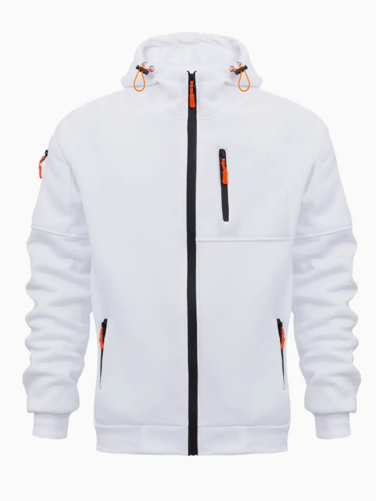 Men's Fashion Oversize Cotton Hoodie Custom Logo Embroidery Long Sleeve Pullover with Zipper 