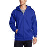 Custom Men's Pullover Oversized Zipper Unisex Heavy Weight Cotton Fleece Black Hoodie