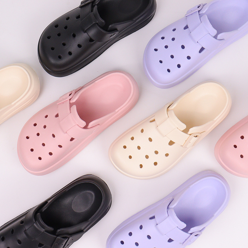Breathable Clogs Shoes Eva Thick Sole Clogs Slippers For Women