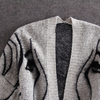 Women Fashion Cardigan Coat Autumn Winter Mid Length Knitwear Casual Elegant Lady Loose Sweater Coat